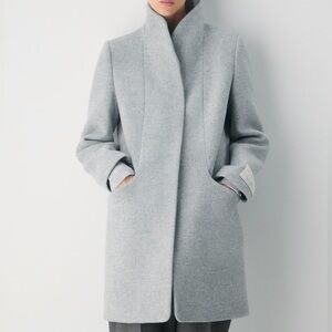Aritzia Grey Cocoon Coat XXS Fit XS